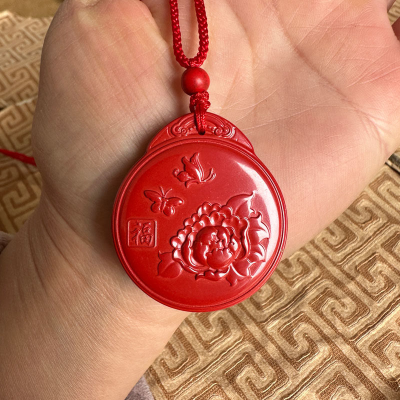 嫣芝美玉情侣朱砂牡丹花开富贵