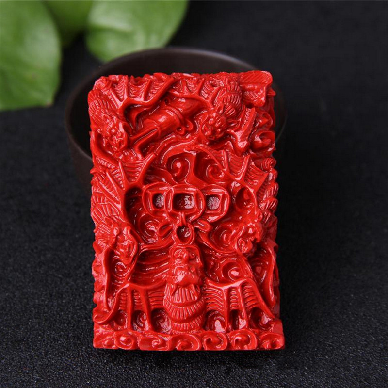 五福临门帝王红蝙蝠项链送证书