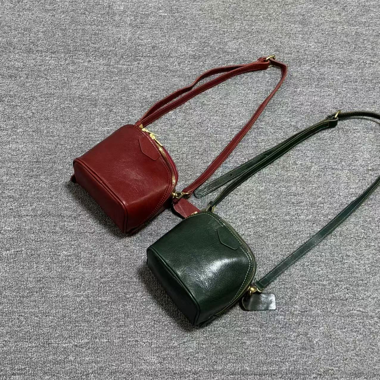 盒子包女性尺寸适中头层牛皮