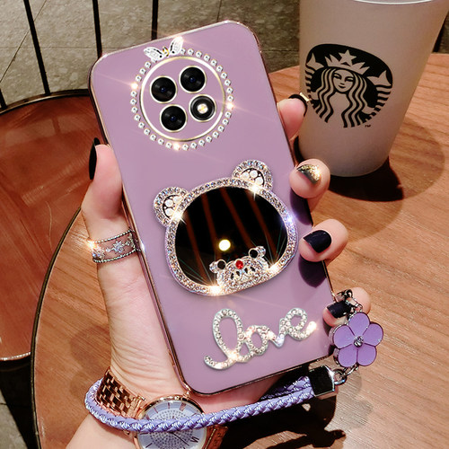 华为荣耀X20硅胶创意手机壳镶钻