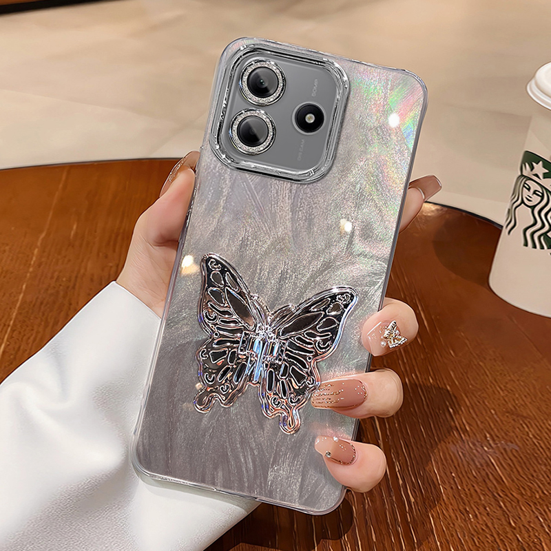 羽纱手机壳保护套蝴蝶支架新款潮