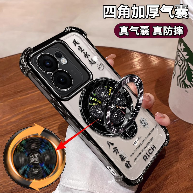 适用于OPPOReno13F手机壳四角气囊OPPO硅胶软壳CPH2699镜头膜全包reno13f奢华感大气OPPO高级感RENO13F少女风