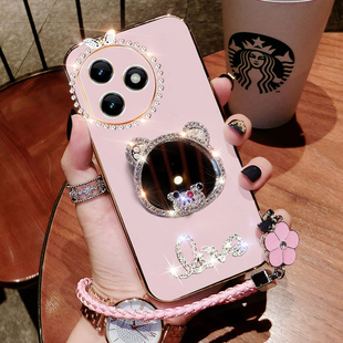 华为荣耀x50i+手机壳honor X50i十保护套5G硅胶LLY一AN00全包防摔LLYAN软壳x可爱带镜子ANOO男女加超薄新款潮