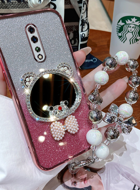 opporenoz手机壳opporenoZ保护套0PP0硅胶reno全包Renoz防摔软壳0p0preno1女z带镜子opporeonz潮款闪粉0po0钻