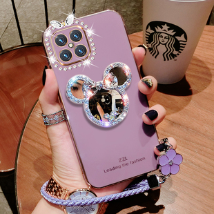 华为nova8se手机壳nove8es保护套5G镜头全包JSC一AN00防摔novo8se软壳nowa男女note8潮新款 补妆镜AL50硅胶钻