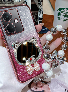 oppok11手机壳oppoK11x保护套硅胶PJC110全包5G防摔opk软0p00k女opopk带镜子115g闪粉新款0pp0可爱oppoppopjc