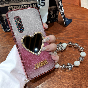 vivox27手机壳vivo x27pro保护硅胶套V1829A全包T防摔软壳vivix男女vovix新款vovox高级感带镜子超薄网红镶钻