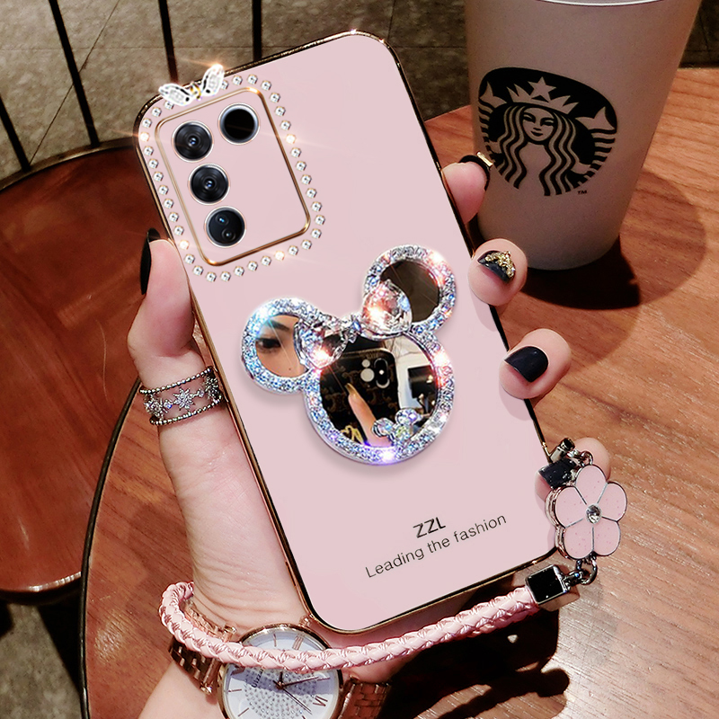 vivoS16硅胶创意手机壳补妆镜