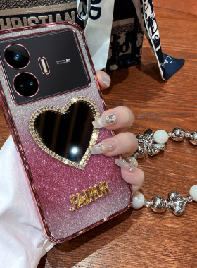 真我gtneo5se手机壳realmeGTneo5es保护套硅胶RMX3700全包防摔realme软oppo女gtnoe带镜子潮女gt可爱neo5红米