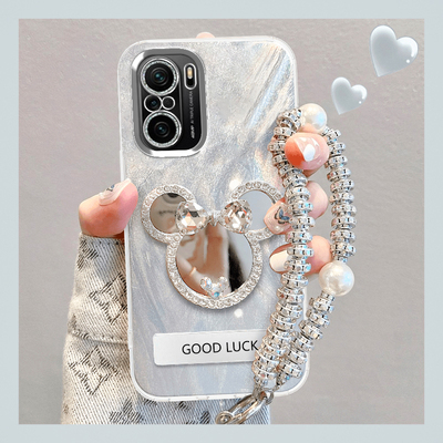 羽纱手机壳保护套补妆镜新款潮流