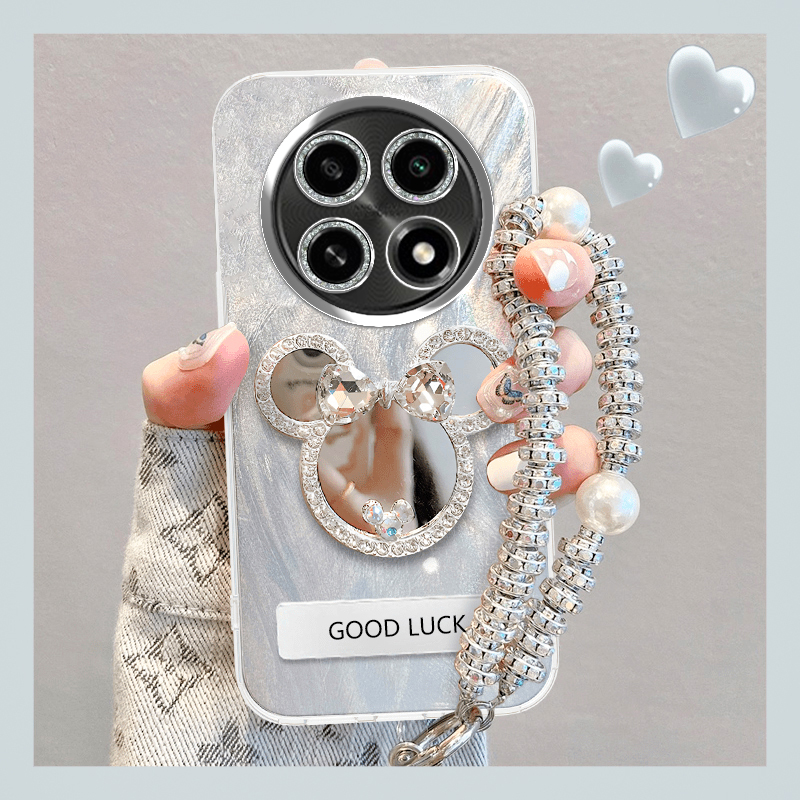 羽纱手机壳保护套补妆镜新款潮流