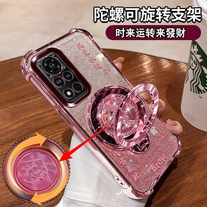 适用于华为荣耀v40手机壳四角气囊YOK一AN10硅胶软壳5G全包镜头膜honor外壳v40可爱女生YOKAN网红爆款新款v4o