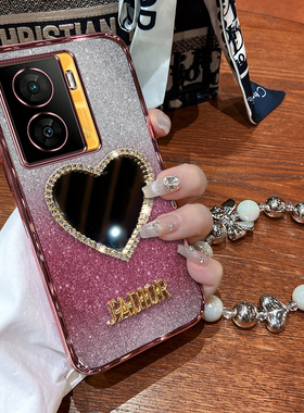 vivoiqooz7手机壳iqooz7x保护硅胶套vivo全包V2270A防摔2272软vivoiq7x带镜子iqoo爱酷z7x女iq00可爱xm卡通钻