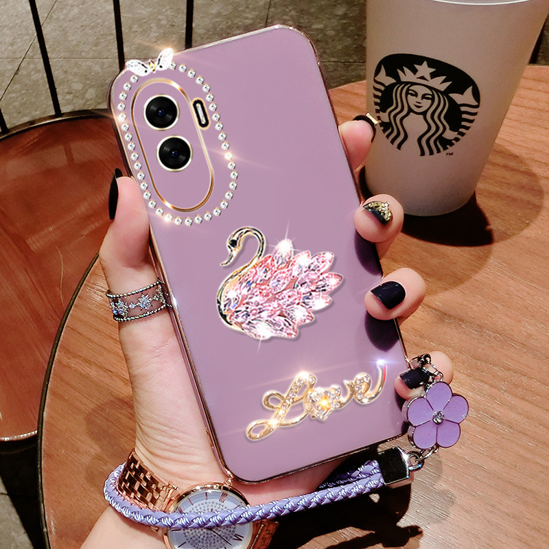 荣耀X50i手机壳防摔荣耀X50i手机壳硅胶软壳honorX50i外壳全包边CRT-AN00保护壳X50i保护壳大气简约可爱女款.