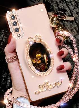 华为荣耀play3手机壳paly3保护套piay3硅胶ASK一AL00x全包防摔honor高档paiy软壳pay男女潮ALOOx补妆镜新款钻