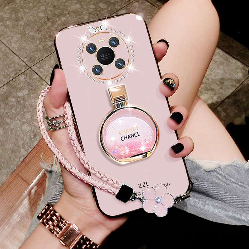 华为mate40硅胶创意手机壳带支架