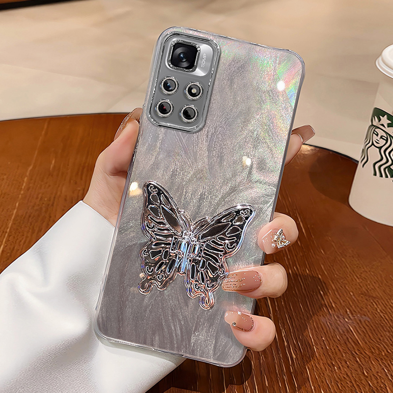 羽纱手机壳保护套蝴蝶支架新款潮