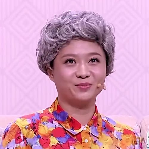 蓬松老奶奶花白假发