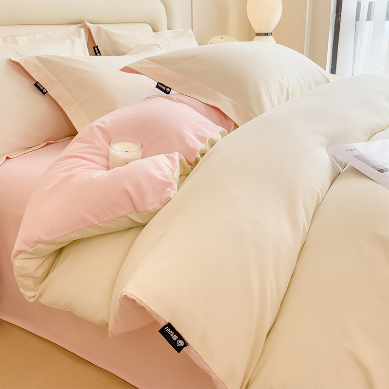 磨毛全棉四件套秋冬加厚保暖被套