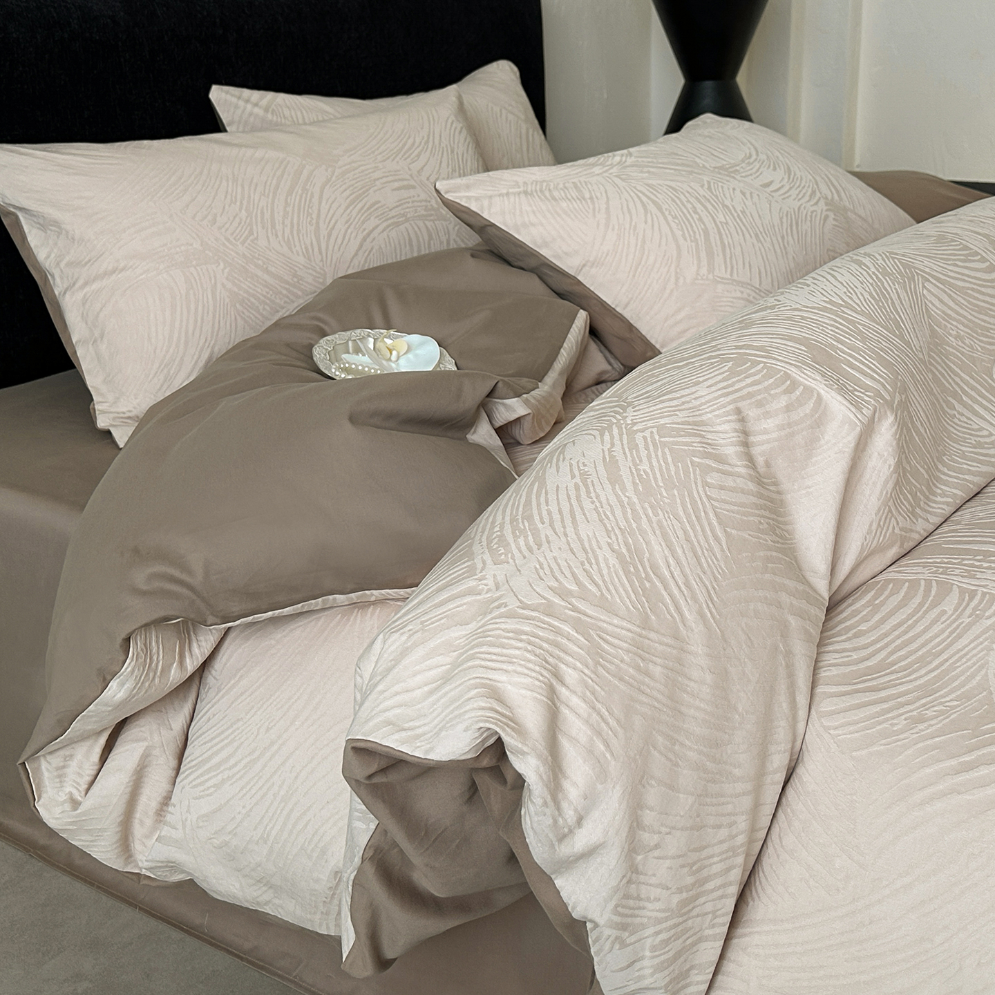 全棉磨毛提花四件套裸睡级幸福感