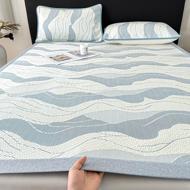 高端席子冰丝凉席夏季2025新款夏天可机洗空调席床单床笠款三件套