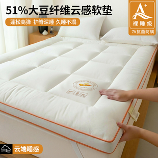 A类母婴级51%大豆纤维儿童床垫被褥铺底软垫防滑不塌陷加厚四季款