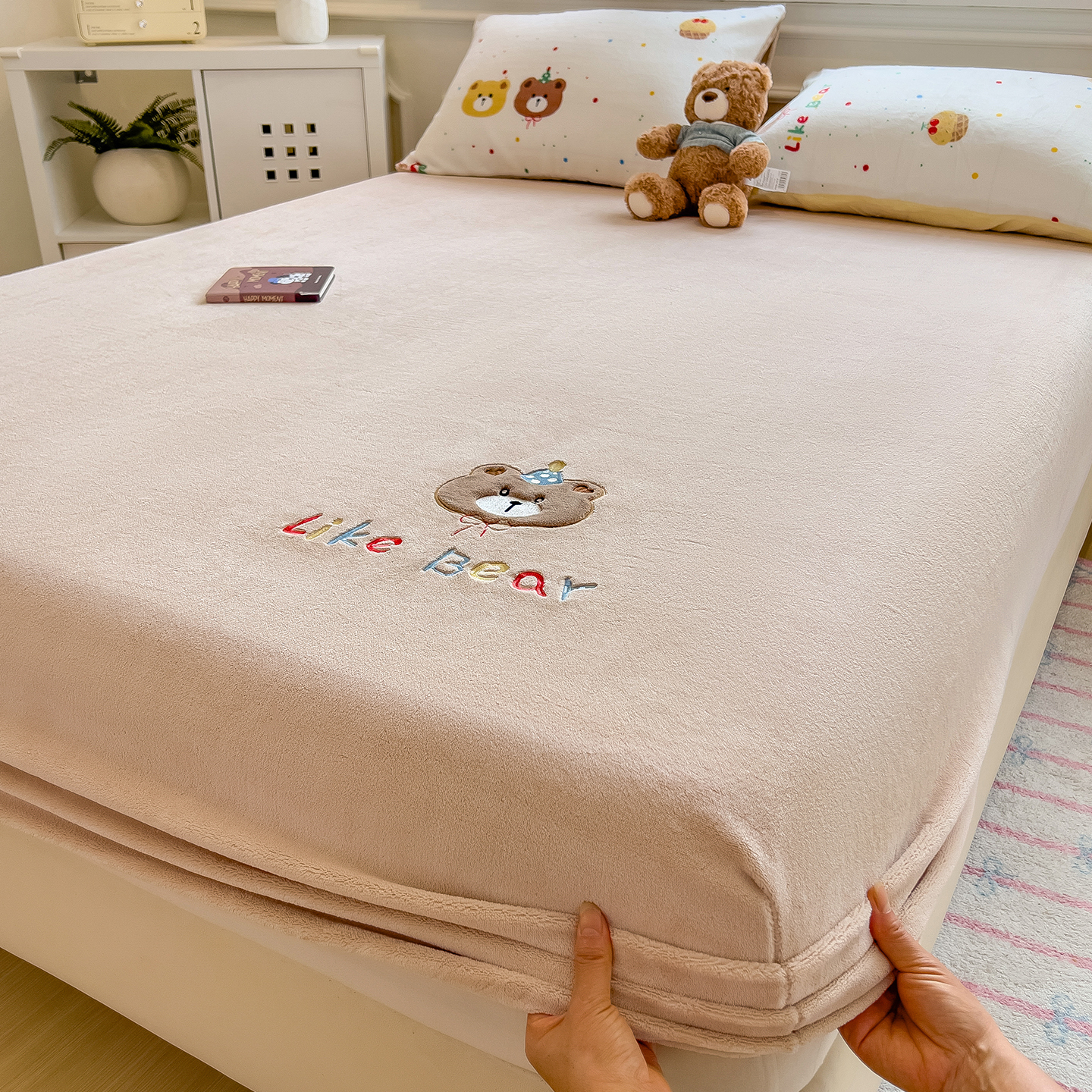 2025新款牛奶绒床笠罩冬季加绒