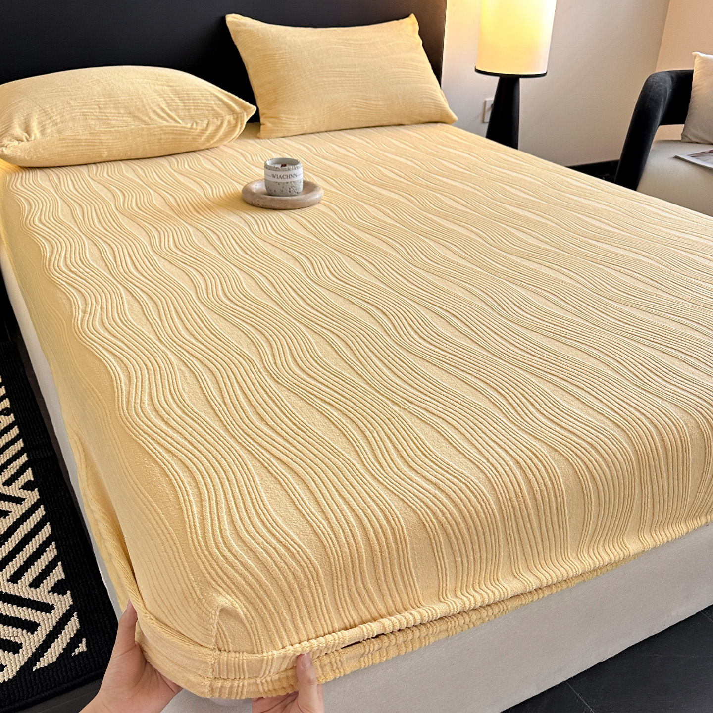 告别冰冷被窝3秒暖肤牛奶绒床笠