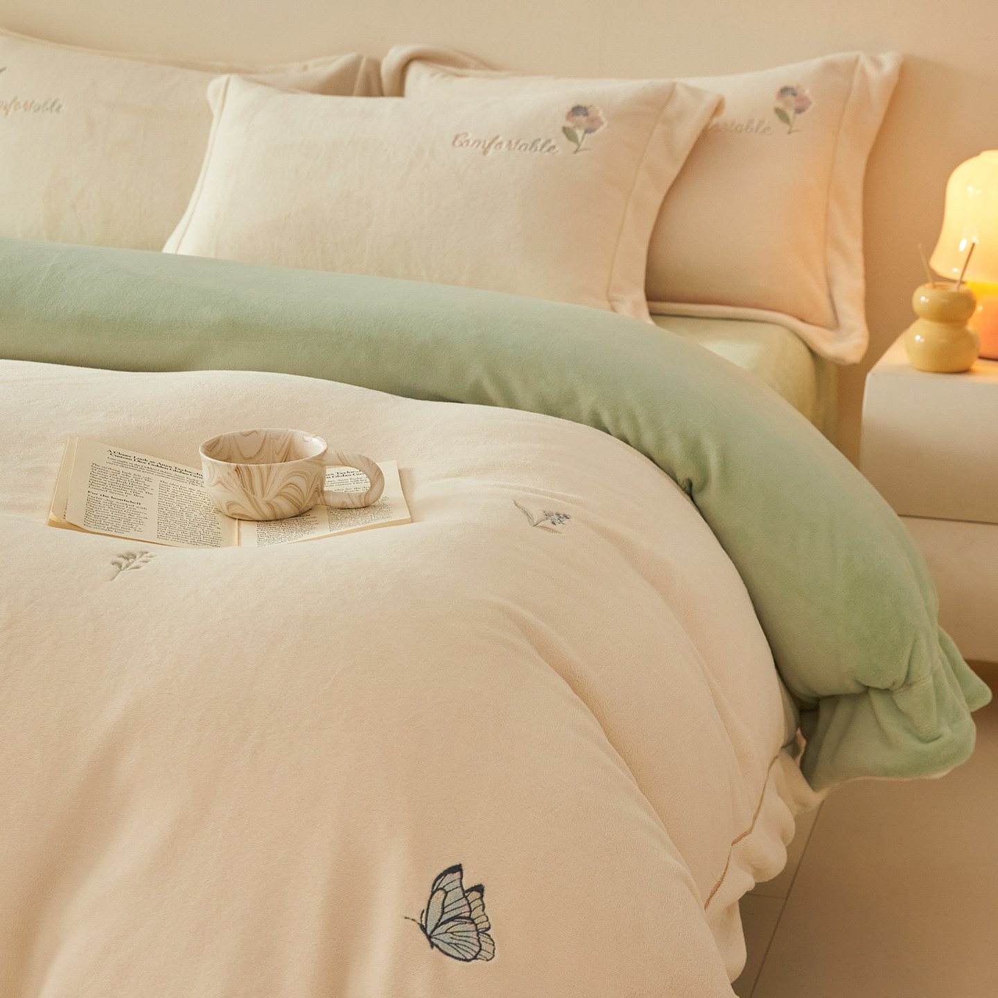 牛奶绒四件套2026新款冬季珊瑚绒床单被套床笠款加厚保暖床上用品