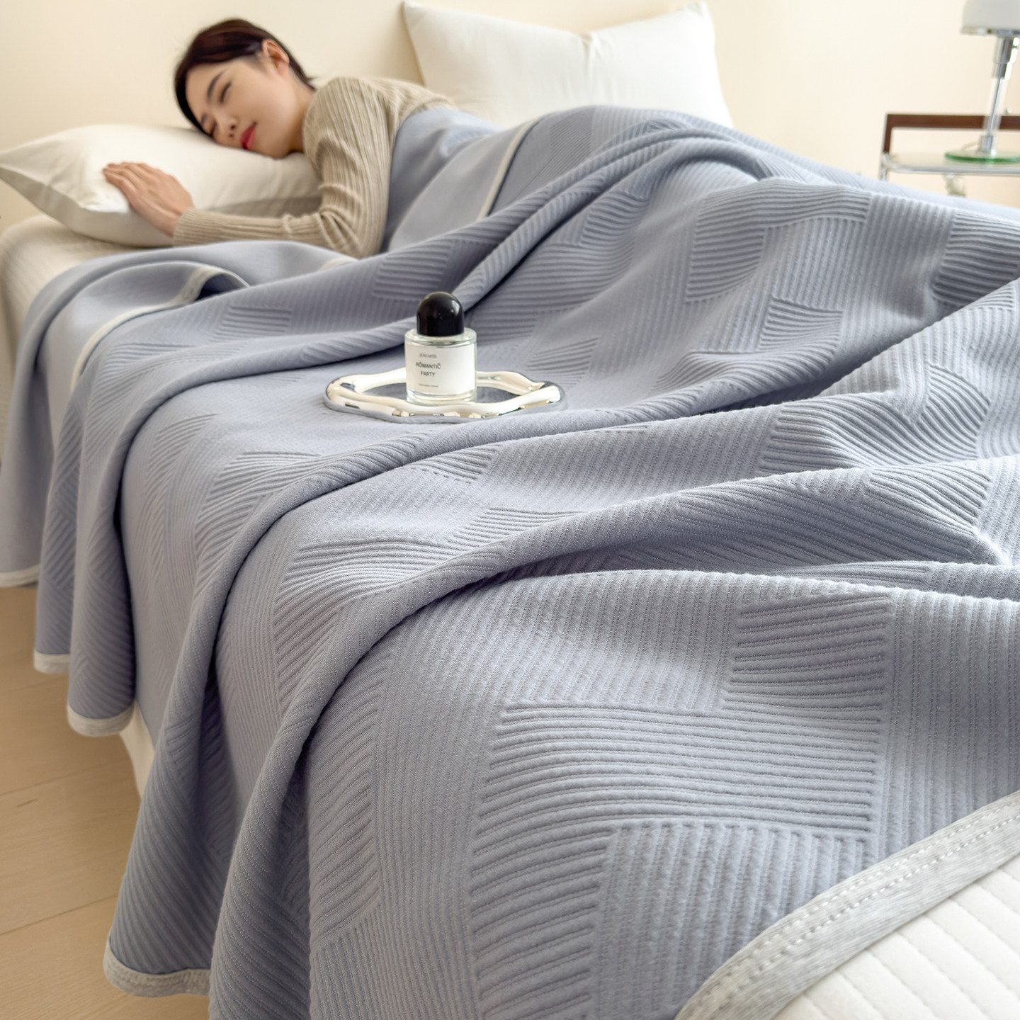 夏季空调被夏凉被纯棉全棉可机洗2026新款单人薄款被子a类母婴级