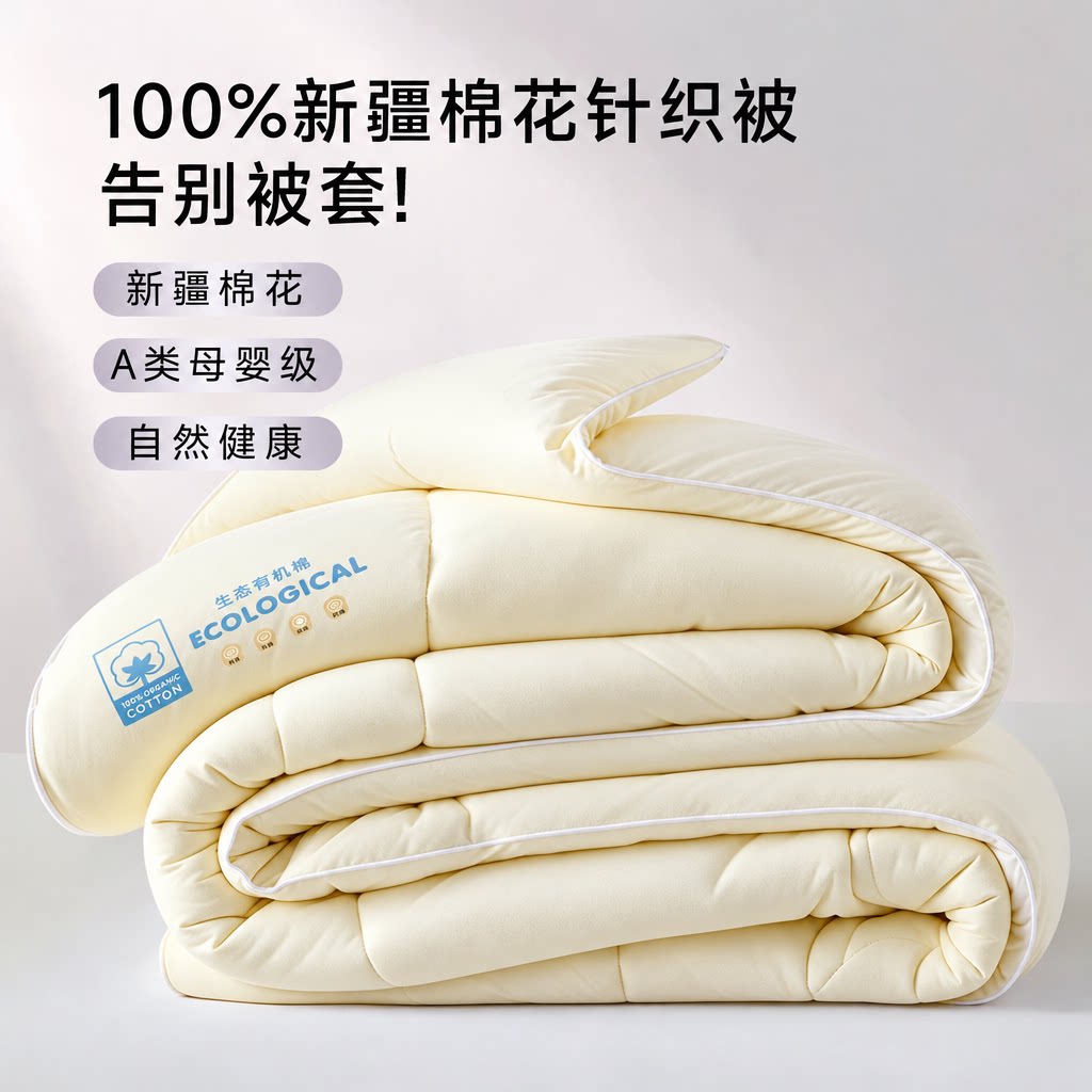 假一罚十100%新疆纯棉花被