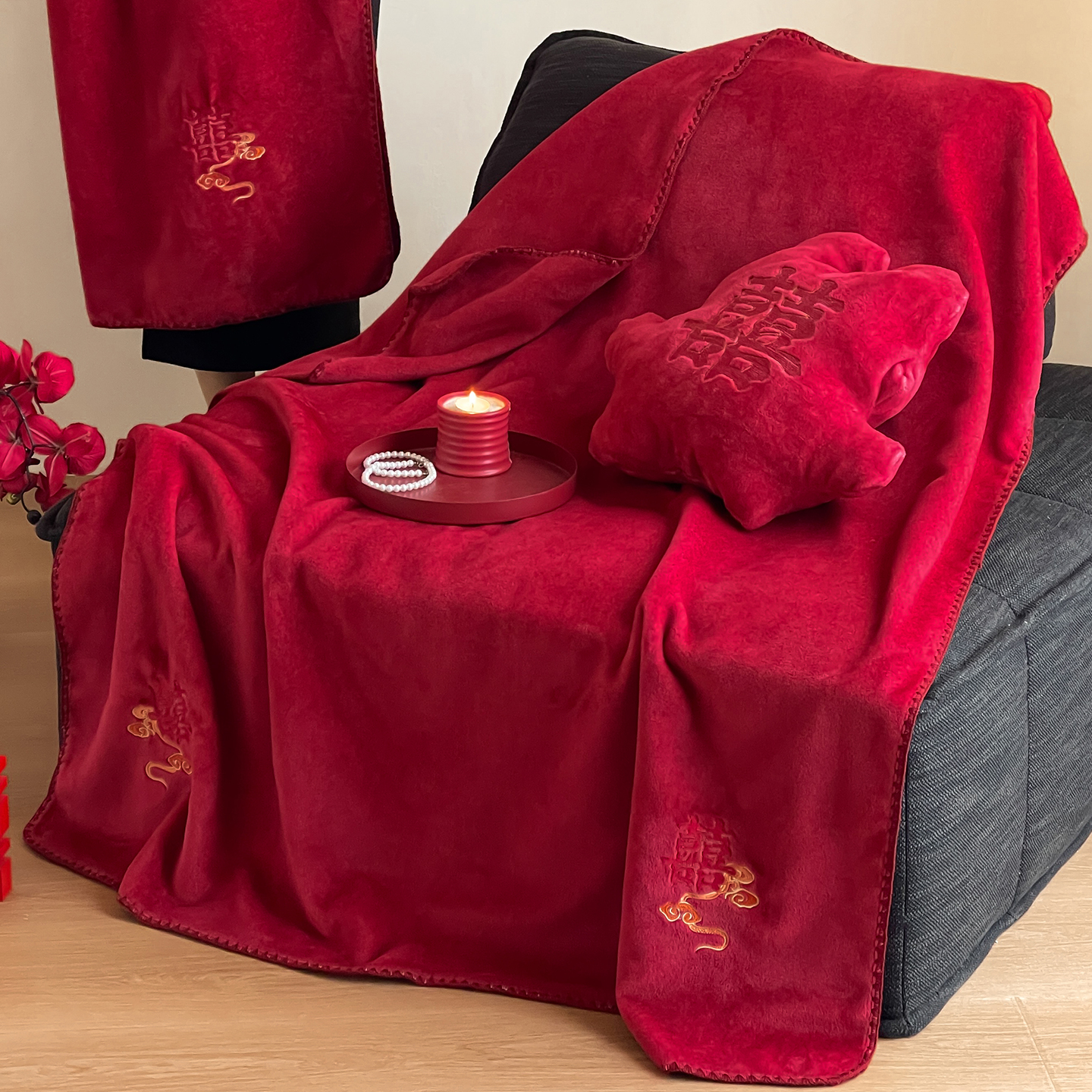 婚庆结婚毛毯加厚冬季2025新款