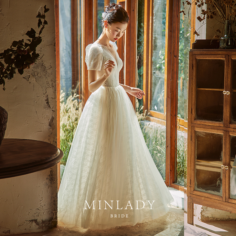 Nami | Tris little light wedding dress 2022 new bride female forest is high -end out of light yarn Nami | Tris little light wedding dress 2022 new bride female forest is high -end out of light yarn