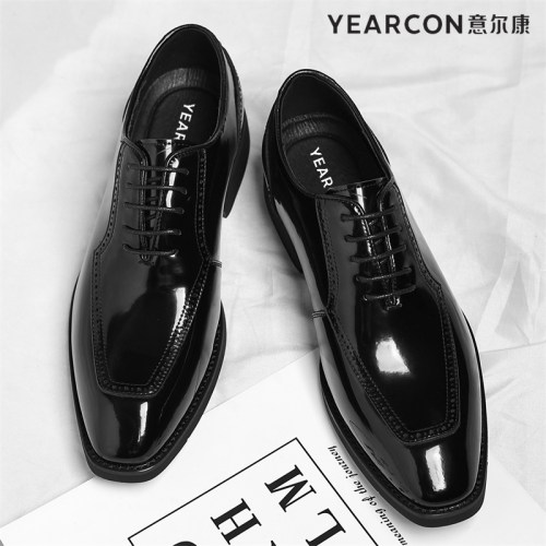 意尔康皮鞋男2025春秋季新款男士正装商务真皮百搭英伦结婚新郎鞋