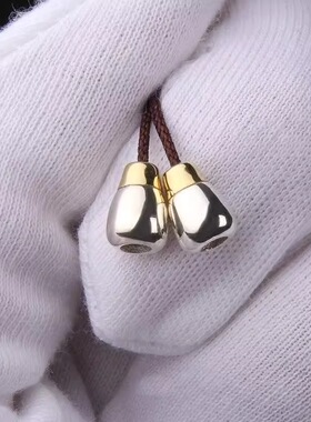 925银小水滴弟子珠撞色收尾百香籽菩提108颗手串配件diy文玩配饰