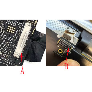 适用Macbook电脑屏幕板排线接口A1534 2015主板液晶座子2016 2017