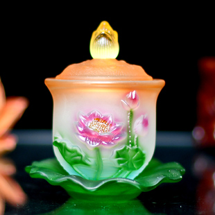 6号直播款 仿琉璃杯供杯净水杯 莲花杯 大悲水净水杯圣水杯