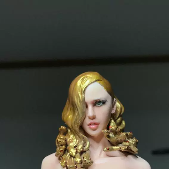 异斯模型树脂手办金发美女胸像 GK人形未涂装白模包邮