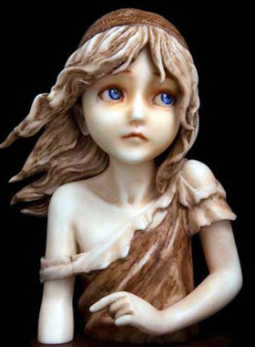 异斯模型树脂手办1/7 Cosette 悲惨世界 GK人形未涂装现货包邮