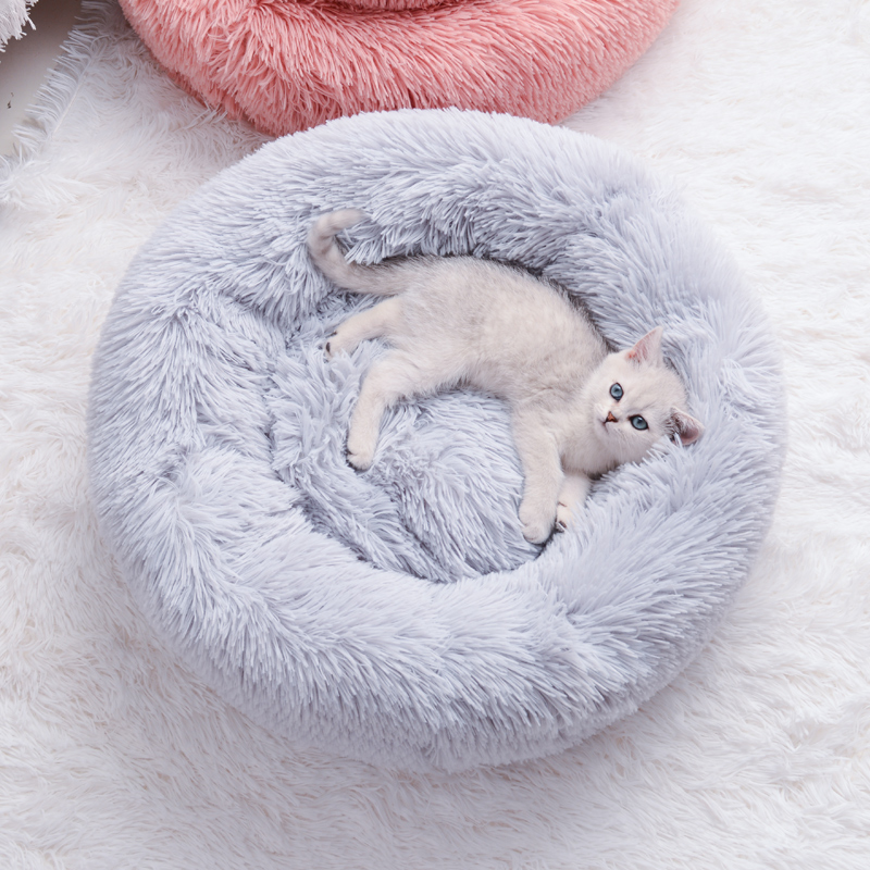猫窝冬季保暖深度睡眠窝封闭式猫咪宠物床长毛绒四季通用泰迪狗窝