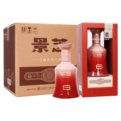 景芝500ml*4真6年53度芝香型白酒