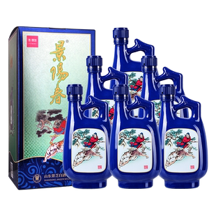 景芝酒52度500mL景阳春如意高度山东白酒整箱6瓶新老包装随机发货