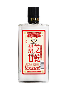 景芝白干1915纯粮高度高粱大曲53度100ml