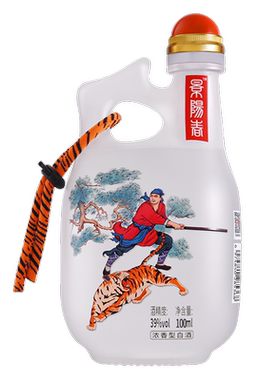 景芝 新版景阳春活力虎小酒 39度100ml浓香型白酒
