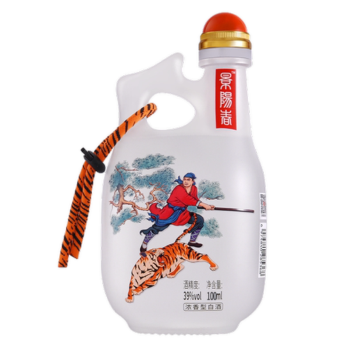 景芝100ml活力虎小酒39度白酒