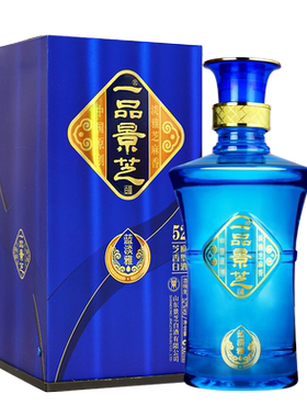 一品景芝蓝淡雅52度白酒500ml