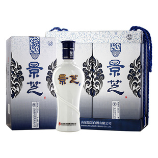 景芝 青花浓香型白酒52度500ml*2瓶礼盒自饮节日送礼