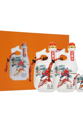 【新品礼盒】景阳春活力虎礼盒52度555ml*2+39度100ml浓香型白酒