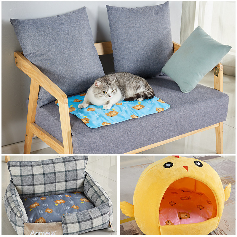 狗狗冰垫防咬夏天夏季澳美滋凉席垫子冰席猫咪降温凉垫宠物冰垫