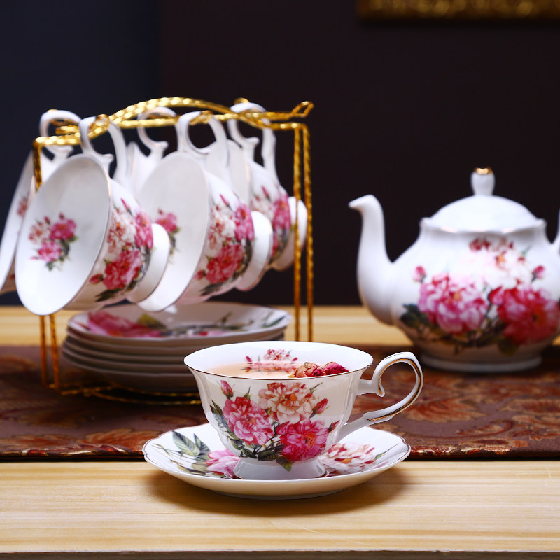 Jiayi European style Ceramic cup Coffee Cup Set originality Bone china coffee cup and saucer Spoonin the Tableware , Coffee , Mug  category - from Buy2taobao.com to provide professional Taobao agent buy service